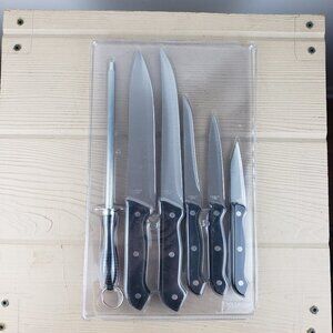 Kuchenstolz 6-Piece Cutlery Set Cutting Board NWT